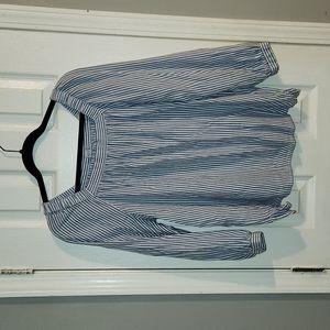 Old navy linen blend square neck shirt